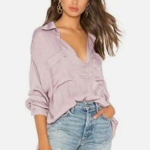 Free People Starry Dreams Long Sleeve Blouse